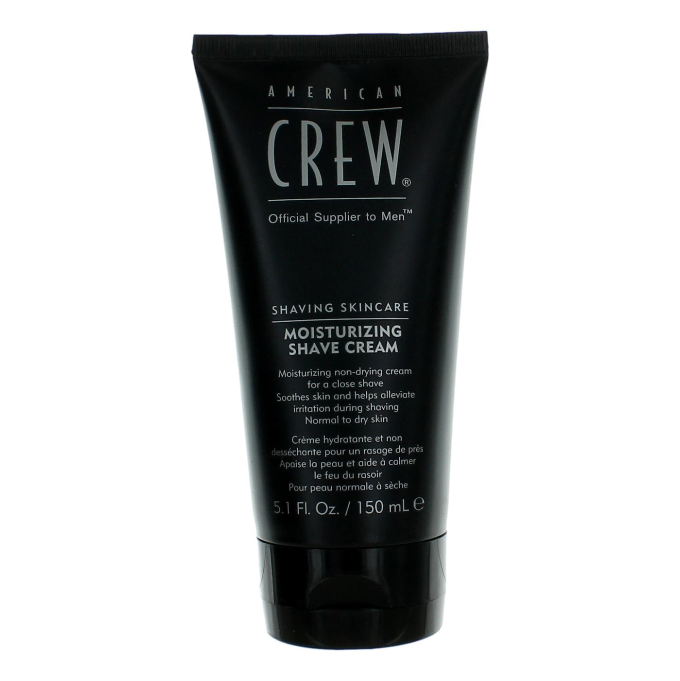 American Crew Moisturizing Shave Cream, 5.1oz Shaving Cream (Black Tube)