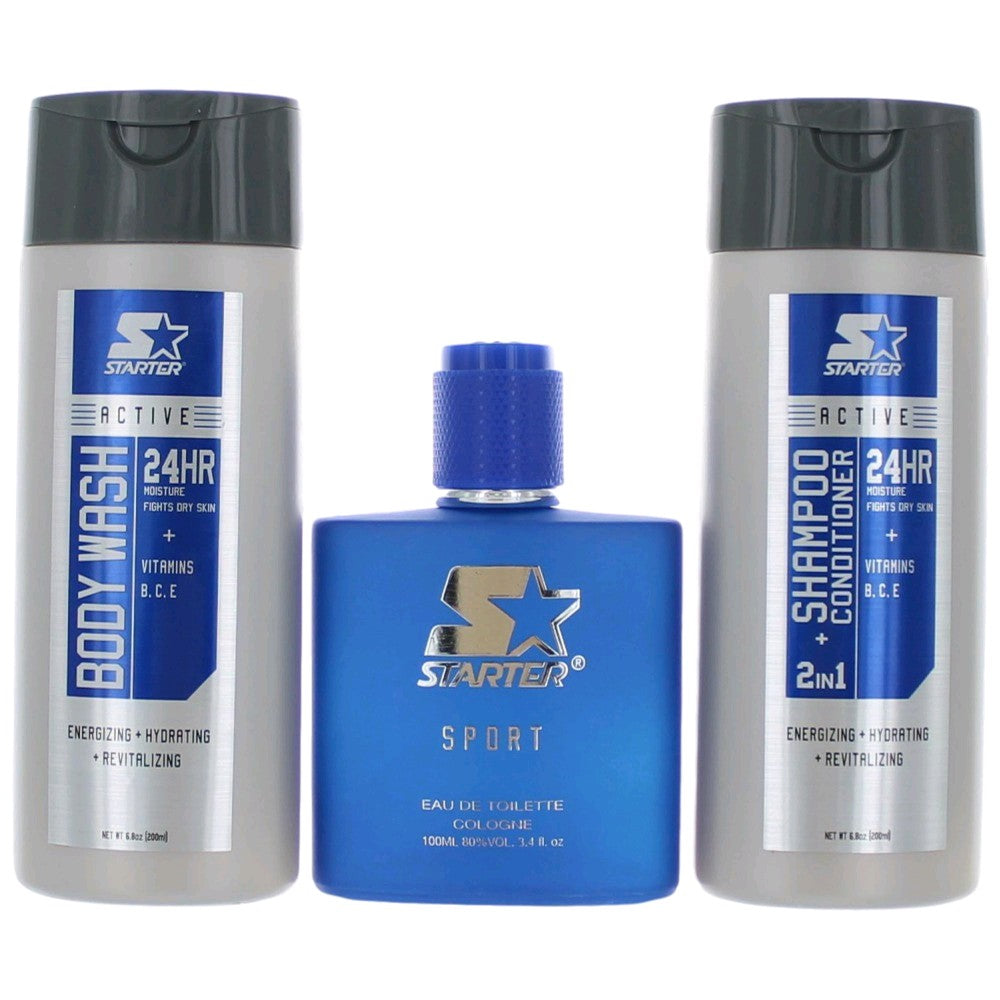 Sport by Starter, 3 Piece Gift Set for Men