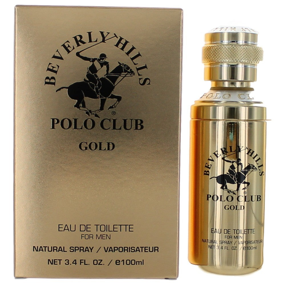 BHPC Gold by Beverly Hills Polo Club, 3.4 oz EDT Spray for Men