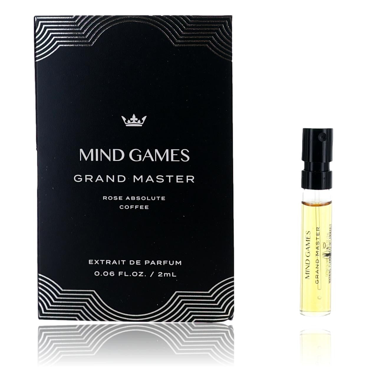 Grand Master by Mind Games, 0.06oz Extrait de Parfum for Unisex Sample