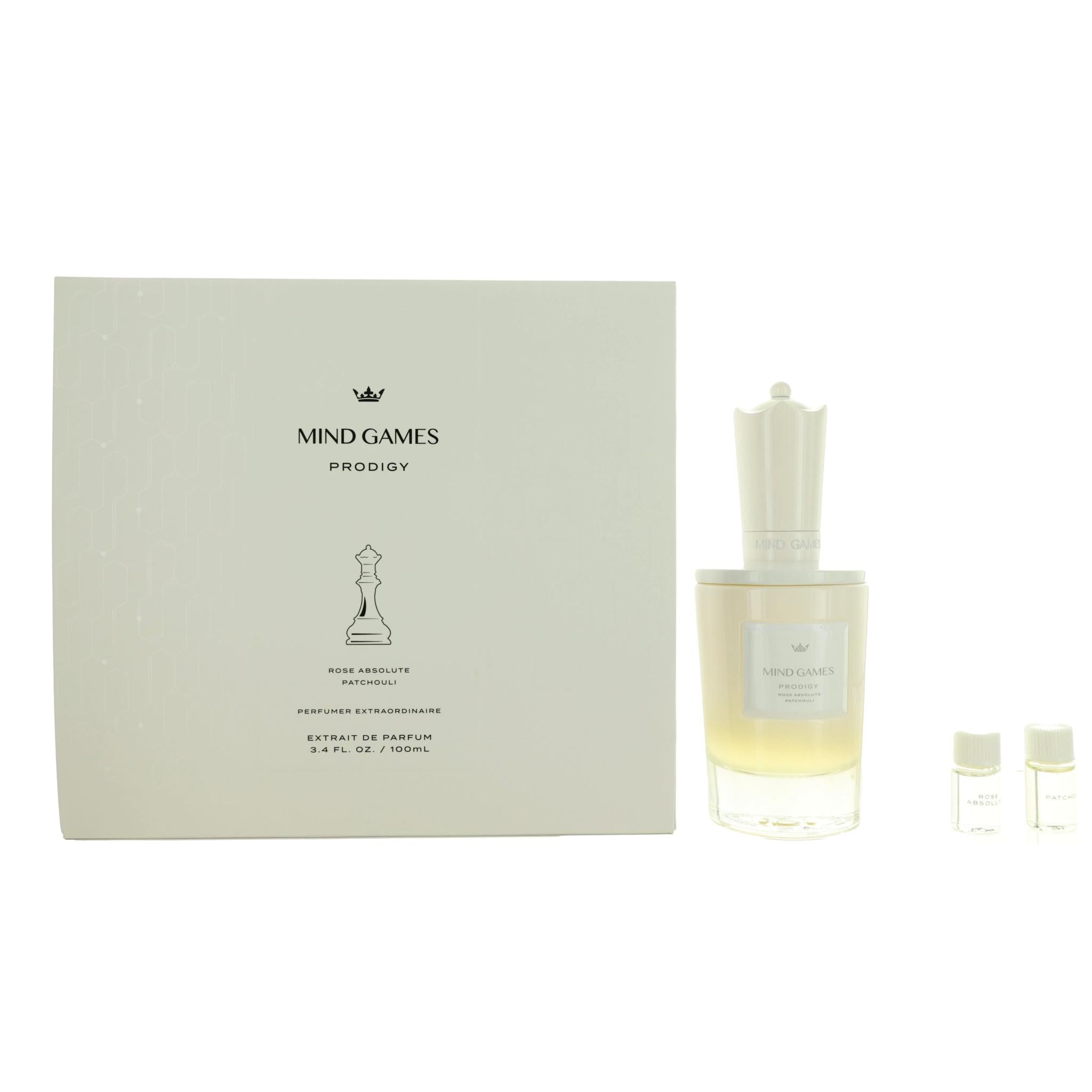 Rose Absolute Patchouli by Mind Games, 3.4oz Extrait de Parfum Spray for Unisex