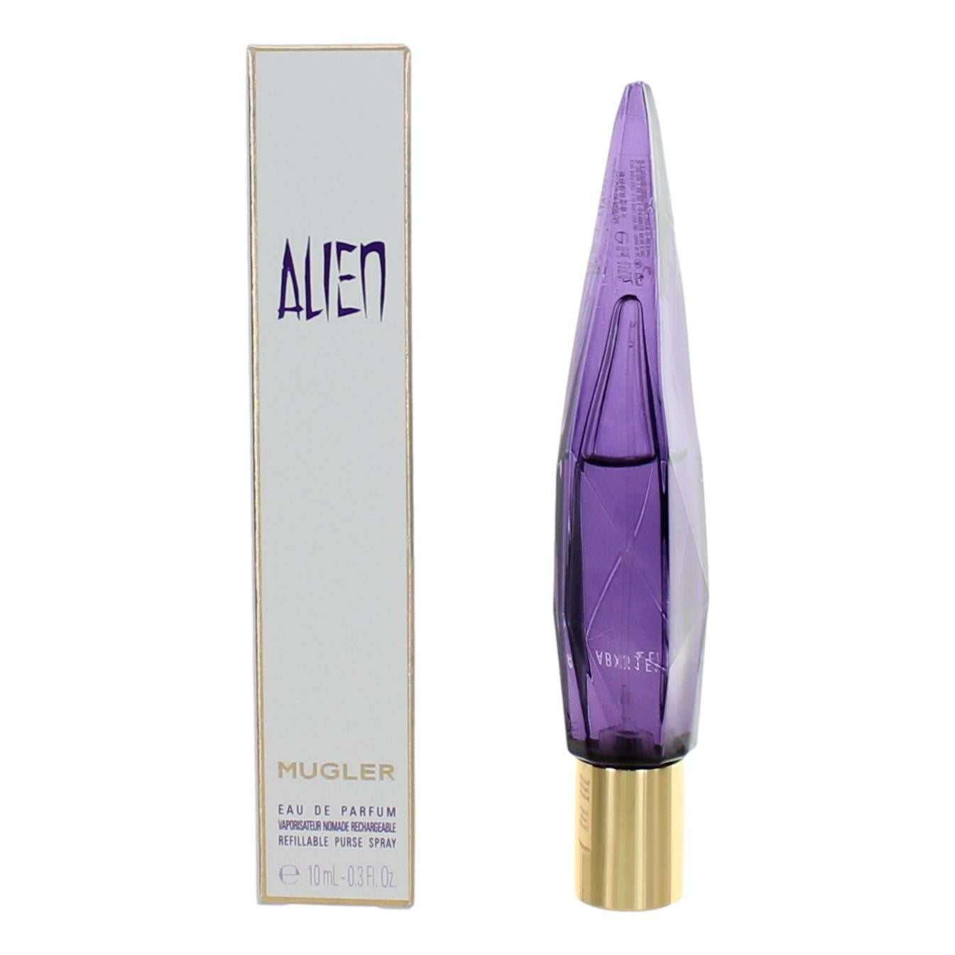 Alien by Thierry Mugler, .3 oz EDP Refillable purse spray for Women.