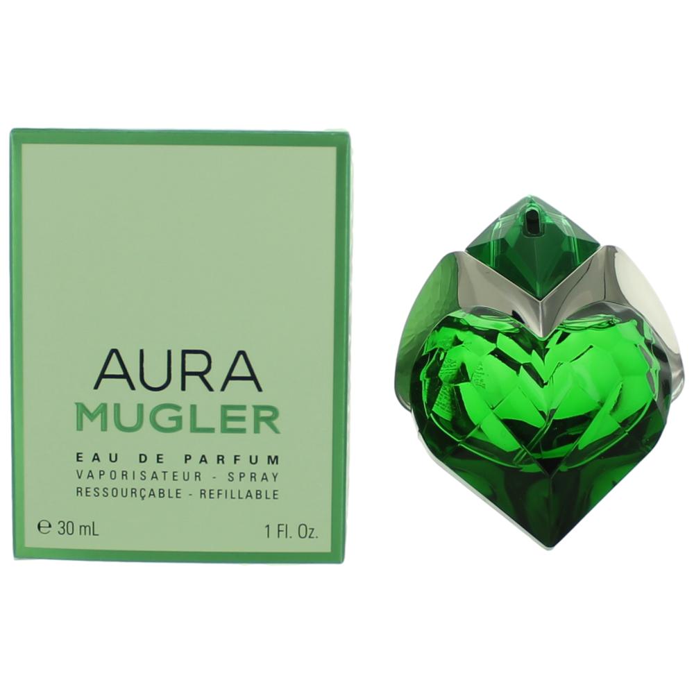 Aura Mugler by Thierry Mugler, 1 oz EDP Refillable Spray for Women