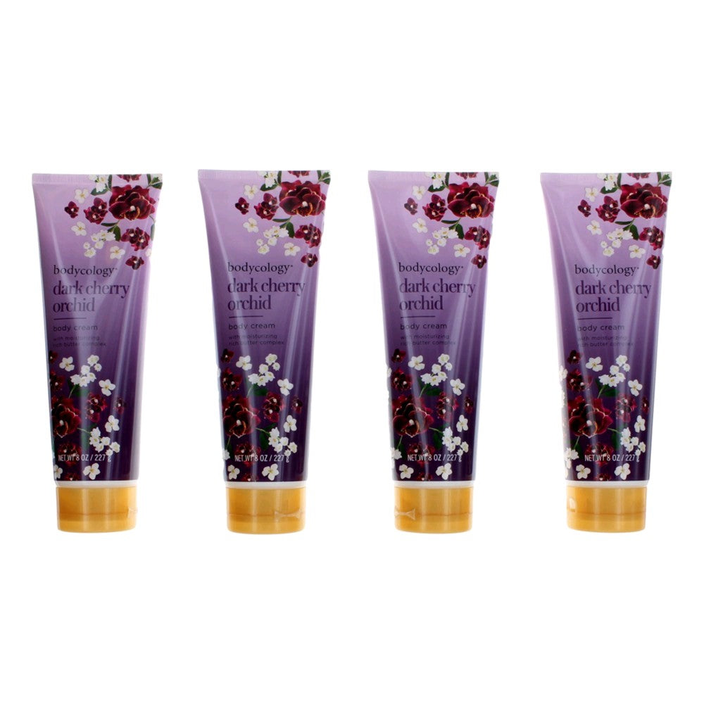 Dark Cherry Orchid by Bodycology, 4 Pack 8oz Moisturizing Body Cream women