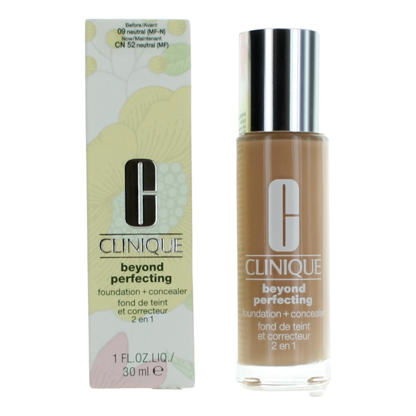 Clinique Beyond Perfecting by Clinique, 1 oz Foundation + Concealer- CN 52 Neutral