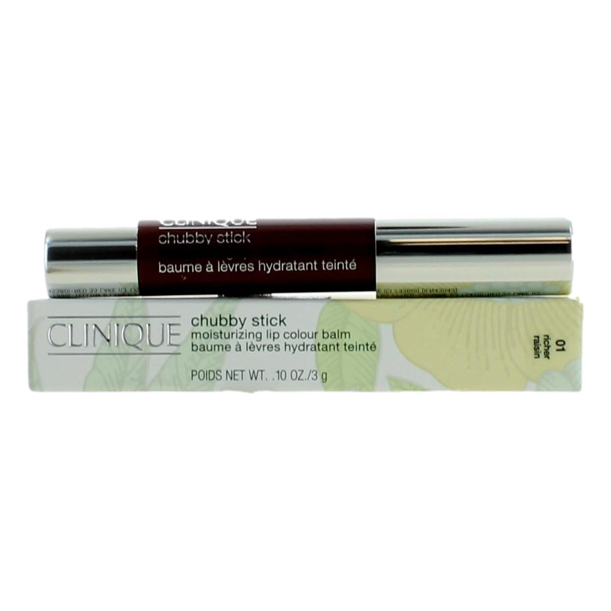 Clinique Chubby Stick by Clinique, .1 oz Moisturizing Lip Colour Balm- 01 Richer Raisin