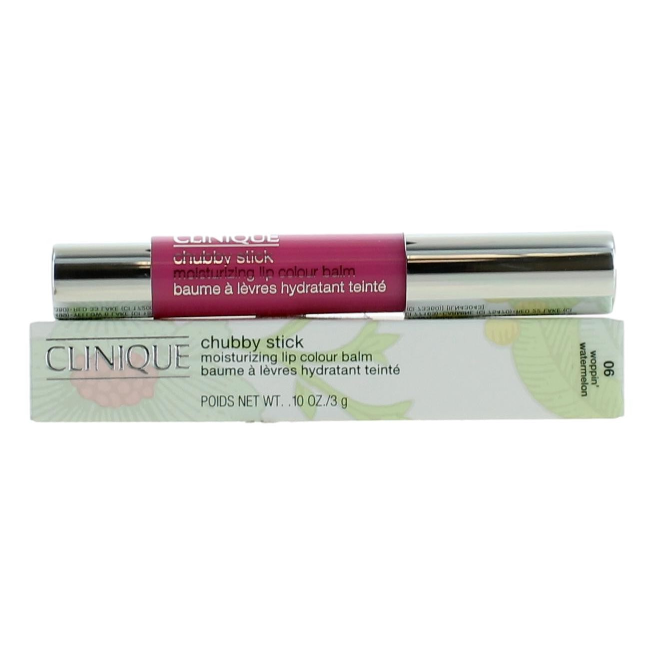 Clinique Chubby Stick by Clinique, .1 oz Moisturizing Lip Colour Balm- 06 Woppin' Watermelon