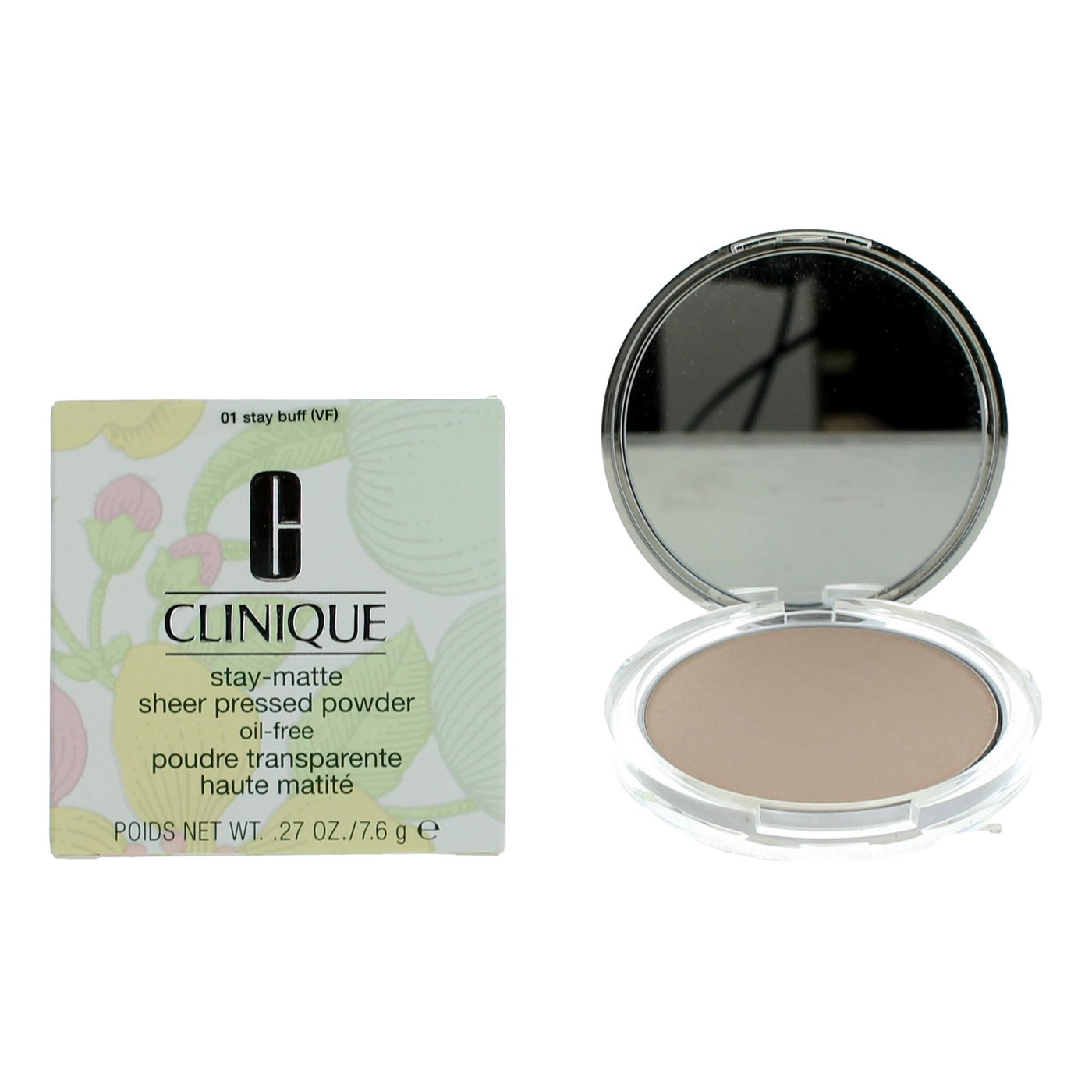 Clinique Stay-Matte by Clinique, .27 oz Sheer Pressed Powder- 01 Stay Buff