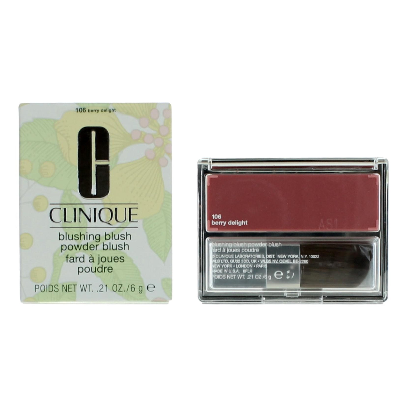 Clinique Blushing Blush by Clinique, .21 oz Powder Blush- 106 Berry Delight