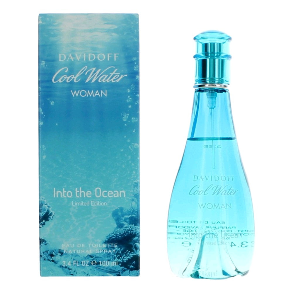 Cool Water Into the Ocean by Davidoff, 3.4 oz EDT Spray for Women