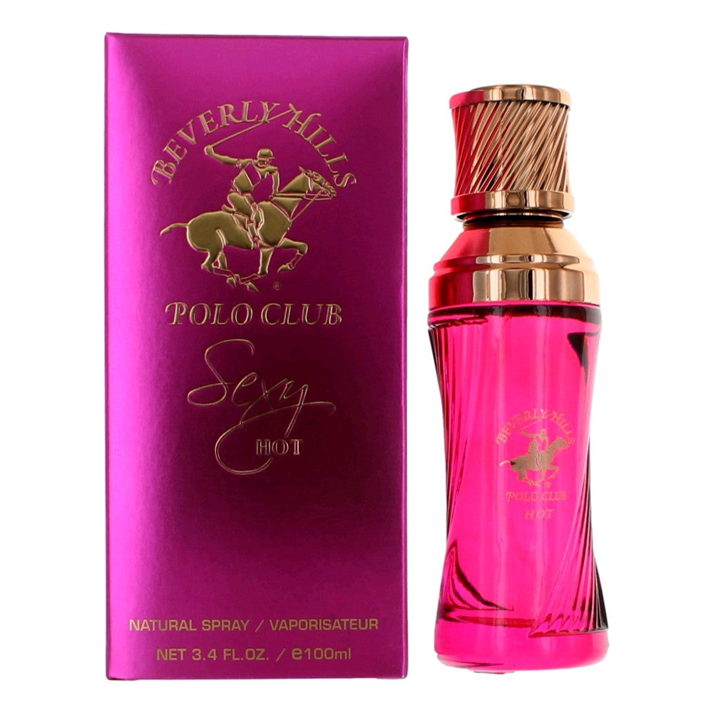 BHPC Hot by Beverly Hills Polo Club, 3.4 oz EDT Spray for Women