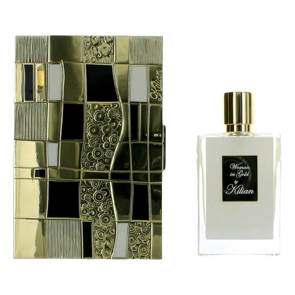 Woman in Gold by Kilian, 1.7 oz EDP Spray for Women with Clutch