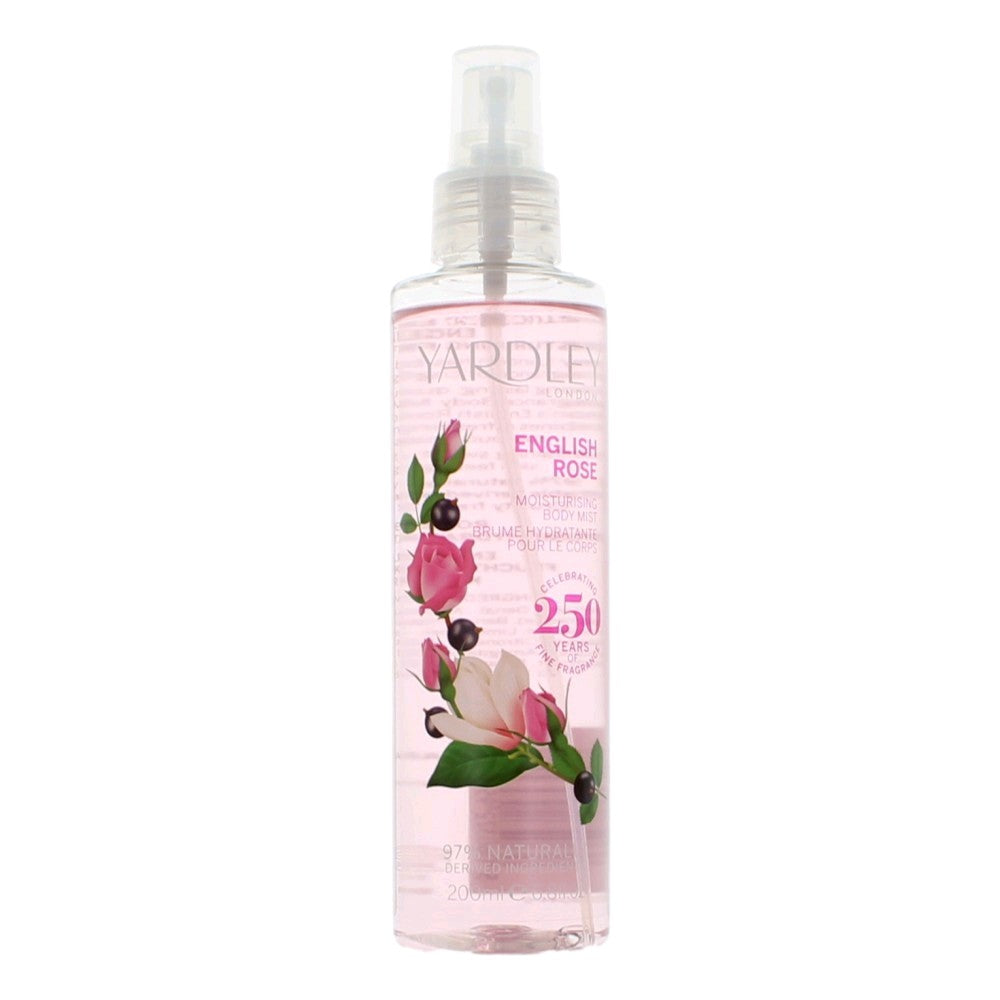 Yardley English Rose by Yardley of London, 6.8oz Moisturising Body Mist women